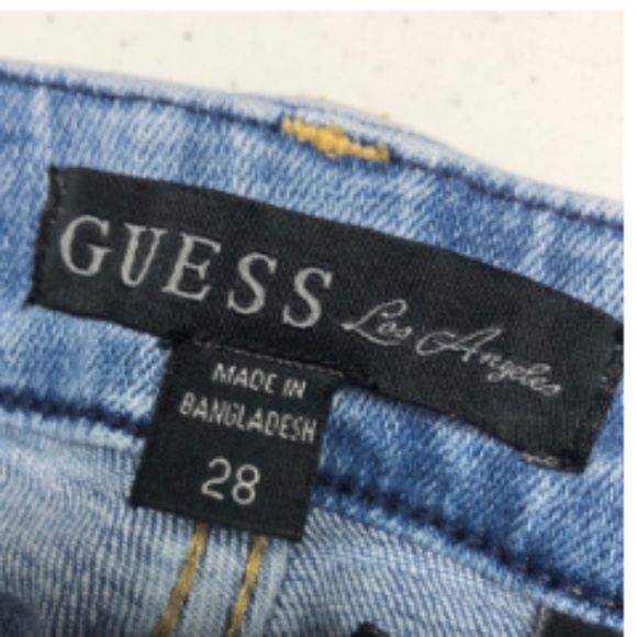 LIKE NEW GUESS LOS ANGELES POWER CURVY SKINNY JEANS 28x28 ⭐️ - Picture 2 of 14